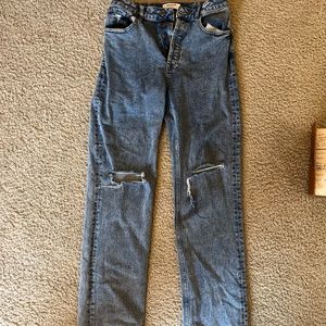 High waist House Of CB straight leg jeans